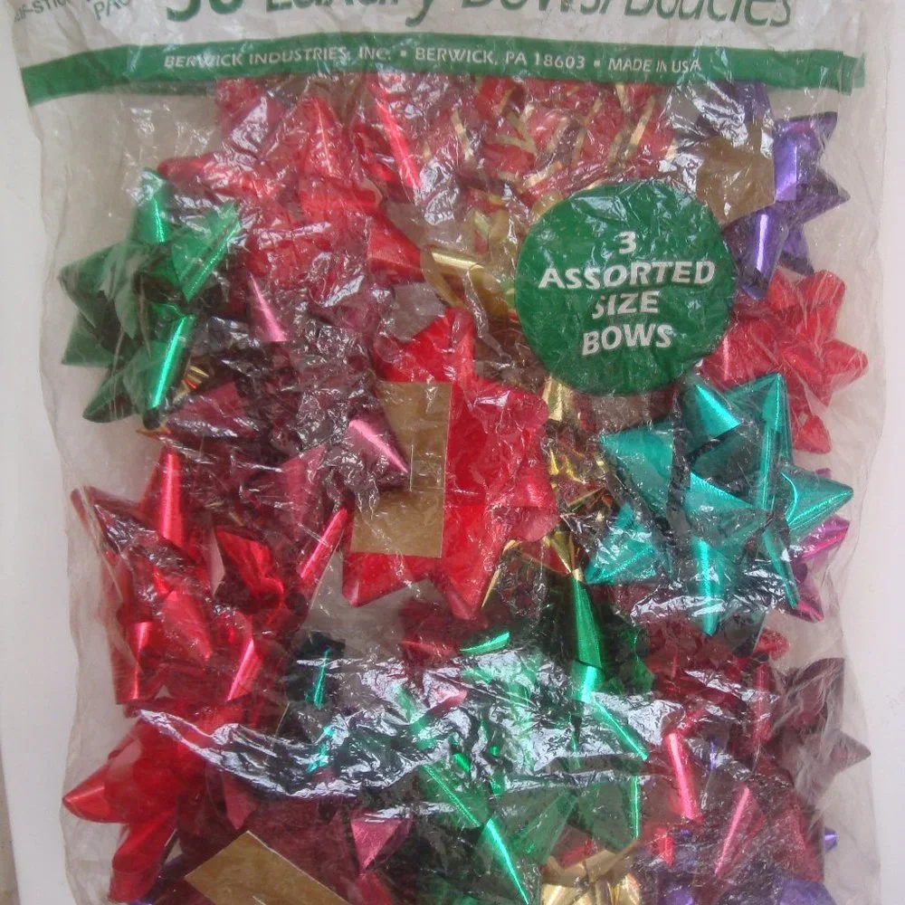 Wired Holiday Ribbon & Star Bows